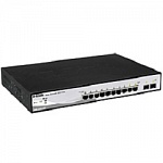 D-Link DGS-1210-10P/ME/A1A Управляемый коммутатор 2 уровня с 8 портами 10/100/1000Base-T с поддержкой PoE и 2 портами 1000Base-X SFP