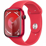Apple Watch Series 9 GPS + Cellular 45mm Red Aluminium Case with Red Sport Band - M/L MRYH3ZA/A