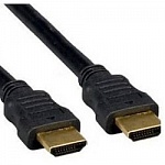 Кабель HDMI Gembird/Cablexpert , 1м, v1.4, 19M/19M, плоский кабель, черный, позол.разъемы, экран CC-HDMI4F-1M