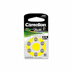 Camelion ZA10 BL-6 Mercury Free A10-BP60%Hg, батарейка для слуховых аппаратов, 1.4 V,90mAh