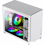 Gamemax Spark Full White mATX case, white, PSU, w/1xUSB3.0+1xType-C, 1xCombo Audio