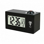 Perfeo Часы-будильник "Briton", чёрный, PF-F3605 время, температура, дата