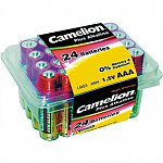 Camelion LR03 Plus Alkaline PB-24 LR03-PB24, батарейка,1.5В 24 шт. в уп-ке