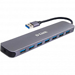 D-Link DUB-1370/B2A Концентратор с 7 портами USB 3.0 1 порт с поддержкой режима быстрой зарядки