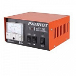 Зарядное устройство PATRIOT BCI-10A 650303410 Вход.напр. 1ф - 220В ±15%; потреб.мощ 0,4 кВА; напряжен.зарядки 6/12В; ток зарядки макс. 10А; емк.бат. 10-150А/час; вес 1,3 кг.