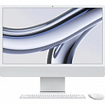 Apple iMac A2874 24" 4.5K M3 8 core 4 8Gb SSD256Gb 8 core GPU macOS WiFi BT 143W клавиатура мышь Cam серебристый Z195000C9