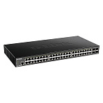 D-Link DGS-1250-52X/A1A Настраиваемый коммутатор 2 уровня c 48 портами 10/100/1000Base-T и 4 портами 10GBase-X SFP+