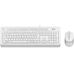 Клавиатура + мышь A4Tech Fstyler F1010 клав:белый/серый мышь:белый/серый USB Multimedia 1147556