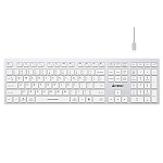 Клавиатура A4Tech Fstyler FBX50C белый USB беспроводная BT/Radio slim Multimedia FBX50C WHITE