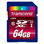 SecureDigital 64Gb Transcend TS64GSDXC10U1 SDXC Class 10, UHS-I