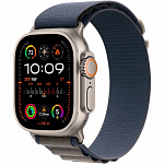 Apple Watch Ultra 2 GPS + Cellular, 49mm Titanium Case with Blue Alpine Loop - Small MRFA3ZA/A