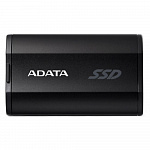 Твердотельный накопитель/ ADATA External SSD SD810, 4000GB, Type-C, USB 3.2 Gen2х2, up to R/W 2000/2000 MB/s, 72.7x44x12.2mm, Black 5 лет