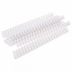 Пружины для переплета пластиковые Lamirel, 19 мм. Цвет: белый, 100 шт в упаковке.