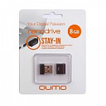 USB 2.0 QUMO 8GB NANO QM8GUD-NANO-B Black