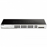 D-Link DGS-1210-28/FL1A Управляемый коммутатор 2 уровня с 24 портами 10/100/1000Base-T и 4 комбо-портами 100/1000Base-T/SFP