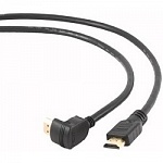 Bion Кабель HDMI v1.4, 19M/19M, угловой разъем, позол.раз., экран, 1.8м, черный BXP-CC-HDMI490-018