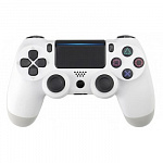 CBR CBG 960 White, Игровой манипулятор для PS4 беспроводной Bluetooth, PC/PS3 проводной USB, 2 вибро-мотора, 2 овых стика, D-pad, 14 кнопок, белый