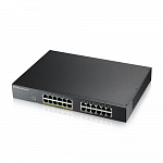 Коммутатор/ Zyxel NebulaFlex GS1915-24EP Hybrid Smart L2 PoE+ Switch, 19" rack, 24xGE 12xPoE+, 130W PoE budget, standalone/cloud management