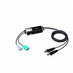 Переключатель, электрон., KVM+Audio, 1 user USB+VGA = 2 cpu USB+VGA, со встрШнурами USB 2x1.2м., 2048x153KVM-переключатель ATEN CS62KM CS62KM-AT кабельный, 2 порта, USB, функция Boundless Switchi