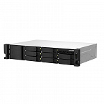 Сетевое хранилище без дисков/ SMB QNAP TS-864eU-RP-8G NAS, 8-tray 3,5"/2,5" w/o HDD, 4-core Intel Celeron N5095 2.0-2.9 GHz, 8GB DDR4 max, 2x2.5GbE LAN, 2U Rackmount, 2x300W PSU. W/o rail kit RAIL-B0