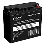 Exegate EP234540RUS Аккумуляторная батарея HR 12-18/EXG12180 12V 18Ah, клеммы F3 болт М5 с гайкой