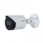 DAHUA DH-IPC-HFW2249SP-S-LED-0360B Уличная цилиндрическая IP-видеокамера Full-color с ИИ 2Мп, 1/2.8” CMOS, объектив 3.6мм, видеоаналитика, LED-подсветка до 30м