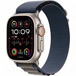 Apple Watch Ultra 2 GPS + Cellular, 49mm Titanium Case with Blue Alpine Loop - Medium MRFC3ZA/A
