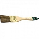 Кисть плоская STAYER "LASUR-STANDARD", смешанная натуральная и искусственная щетина, деревянная ручка, 75мм01031-75