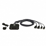 Переключатель/ 2-Port USB FHD HDMI Cable KVM Switch