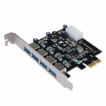 Controller ST-Lab, PCI-E x1, U-1270, 4 ext USB3.0, Ret