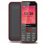 TEXET TM-302 мобильный телефон цвет чёрный-красный