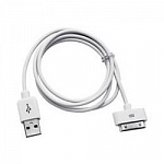 Gembird CC-USB-AP1MW Кабель USB AM/Apple для iPad/iPhone/iPod, 1м белый пакет