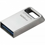 Флешка USB Kingston DataTraveler Micro 128ГБ, USB3.0, серебристый dtmc3g2/128gb