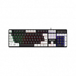 Defender Проводная игровая клавиатура Dark Knight GK-077 RU,черн-бел,104кн,радужная 45077