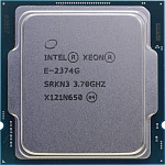 Процессор/ APU LGA1200 Intel Xeon E-2374G Rocket Lake, 4C/8T,3.7/5GHz, 8MB, 80W, UHD Graphics P750 clean pulled