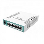 MikroTik CRS106-1C-5S Коммутатор Cloud Router Switch with QCA8511 400MHz CPU, 128MB RAM, 1x Combo port Gigabit Ethernet or SFP, 5 x SFP