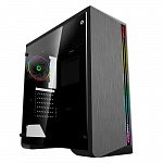 Компьютерный корпус, без блока питания ATX/ Gamemax Shine G517 ATX case, black, w/o PSU,w/1xUSB3.0+2xUSB2.0, HD-Audio , w/1x12mm FR1x12cm Ring ARGB FanFN-12Rainbow-N