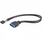 Cablexpert Внутренний USB2 - USB3 кабель, 9pin/19pin, 0.3m CC-U3U2-01