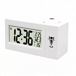 Perfeo Часы-будильник "Briton", белый, PF-F3605 время, температура, дата