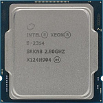 Процессор/ CPU LGA1200 Intel Xeon E-2314 Rocket Lake, 4C/4T, 2.8/4.5GHz, 8MB, 65W OEM clean pulled