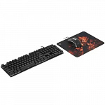 Defender Игровой набор Aura MKP-117 RU,Light 52117 мышь+клавиатура+ковер