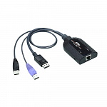ATEN KA7189 USB DisplayPort Virtual Media KVM Adapter Cable Support Smart Card Reader and Audio De-Embedder
