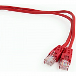 Cablexpert PP12-0.25M/R Патч-корд UTP кат.5e, 0.25м, литой, многожильный красный