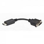 Gembird Переходник DisplayPort - DVI , 20M/19F, пакет черный A-DPM-DVIF-002