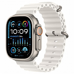 Apple Watch Ultra 2 A2986 49мм OLED корп.титан Ocean band рем.белый разм.брасл.:O/S MREJ3B/A