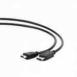 Кабель DisplayPort-HDMI Gembird/Cablexpert 1м, 20M/19M, черный, экран, пакетCC-DP-HDMI-1M