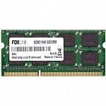 Foxline DDR3 SODIMM 8GB FL1600D3S11-8G PC3-12800, 1600MHz