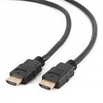 Кабель HDMI Gembird/Cablexpert , 1м, v1.4, 19M/19M, серия Light, черный, позол.разъемы, экран CC-HDMI4L-1M