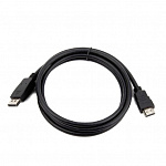 Bion Кабель DisplayPort - HDMI, 20M/19M, экран, 1,8м, черный BXP-CC-DP-HDMI-018