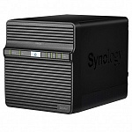 Synology DS420J Сетевое хранилище QC1,4GhzCPU/1GB/RAID0,1,5,6,10/up to 4HDDs SATA3,5' '/2xUSB3.0/1GigEth/iSCSI/2xIPcamupto 16/1xPS/2YW